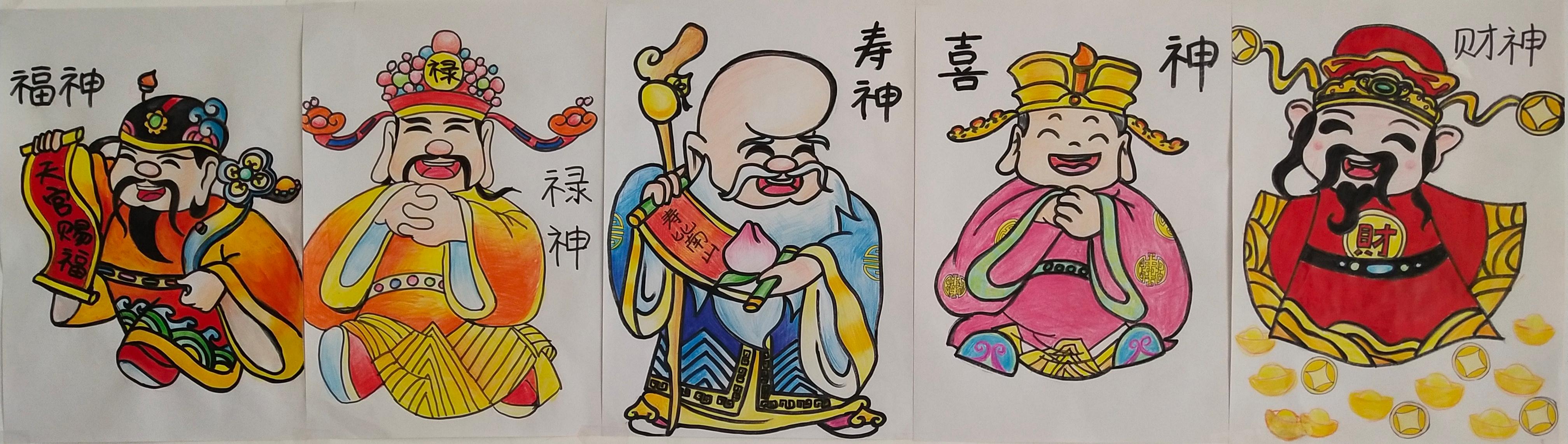 【丹青贺岁】五福临门福常在,丹青贺岁喜迎春